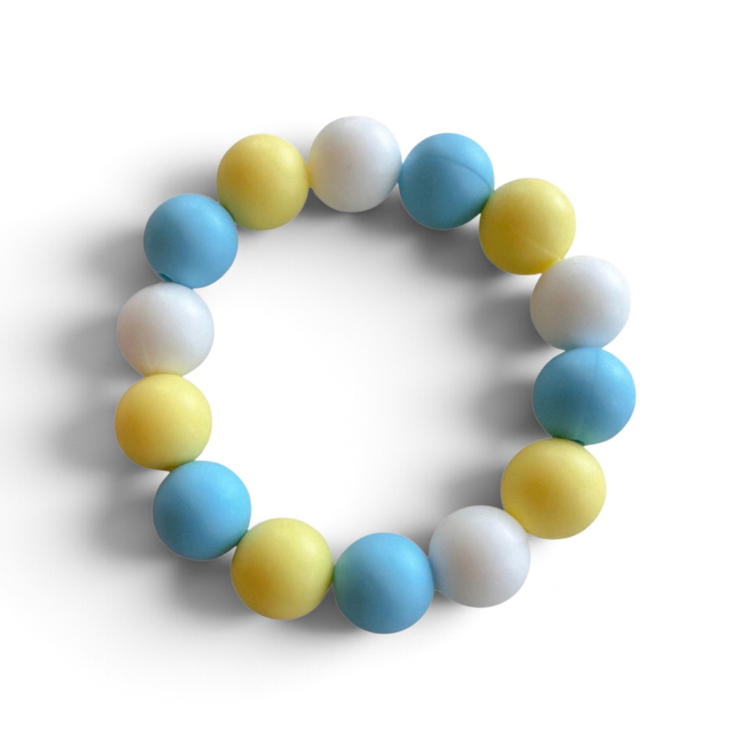 Beaded Bracelet - Yellow and Blue