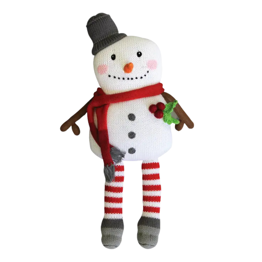 Mac the Snowman Knit Doll