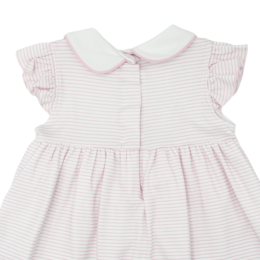 Hoppity Hop Classics Pink Smocked Flutters Dress