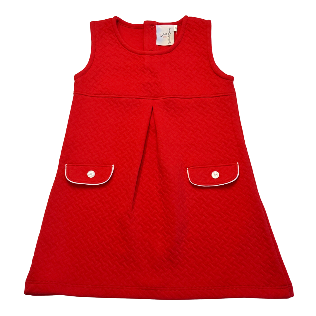 Emma Red Quilted Jumper