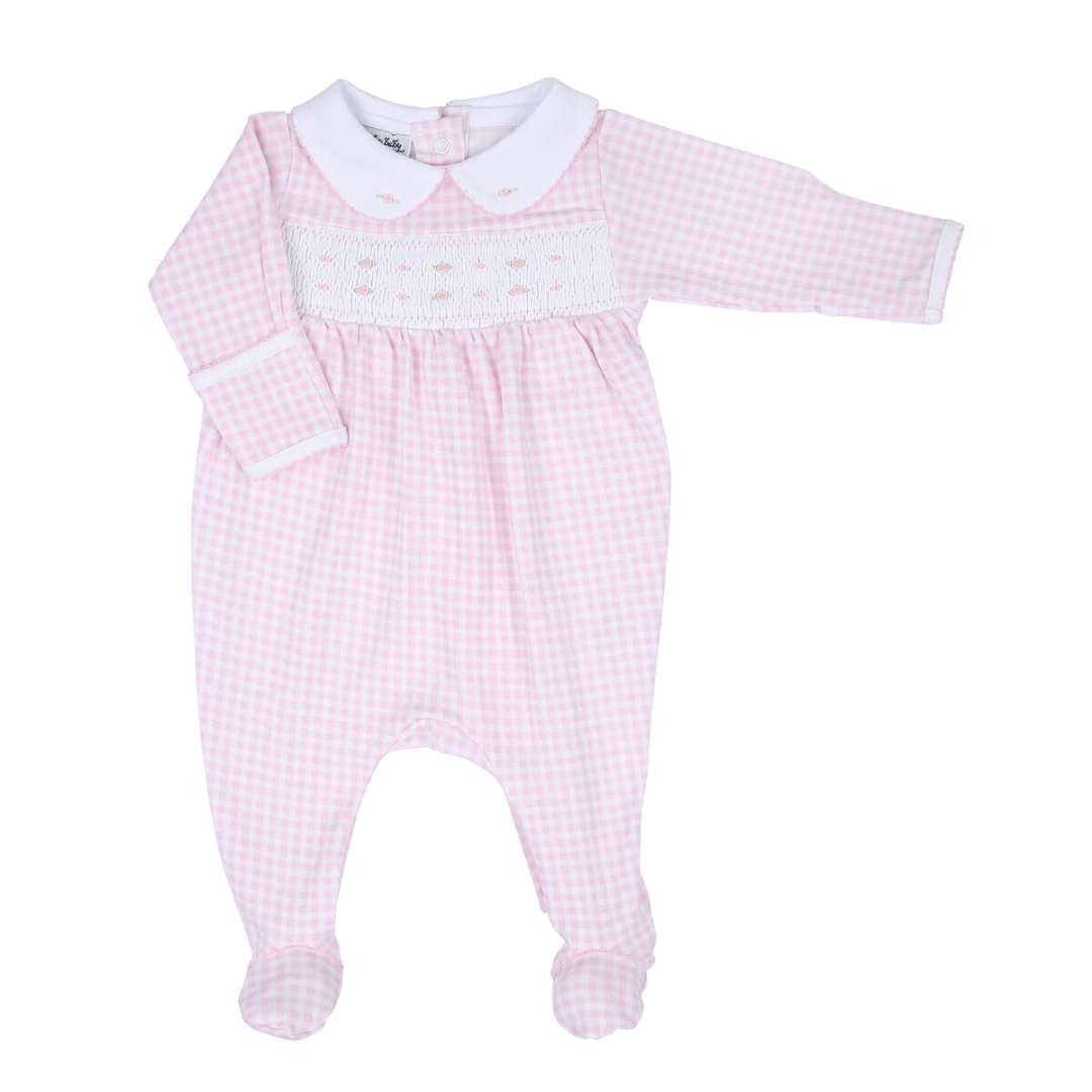 Emma and Aedan Smocked Collared Footie