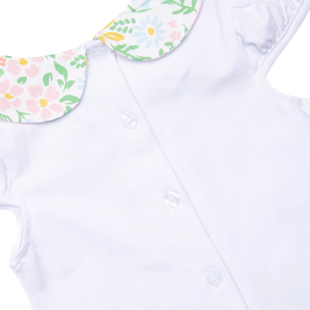 Bouquet Bundles Applique Ruffle Short Set