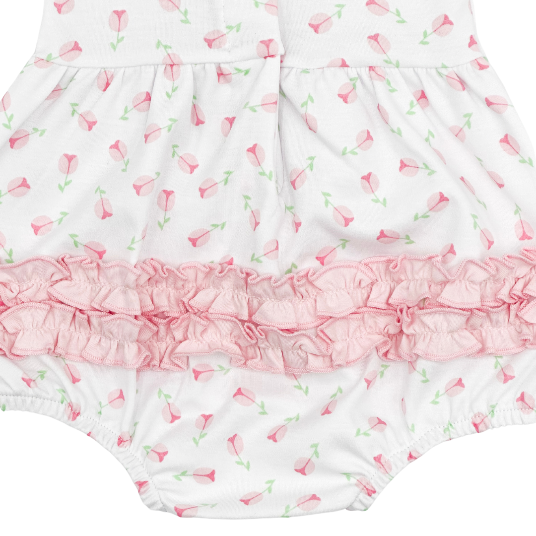 Tessa's Classics Pink Printed Ruffle Flutters Bubble