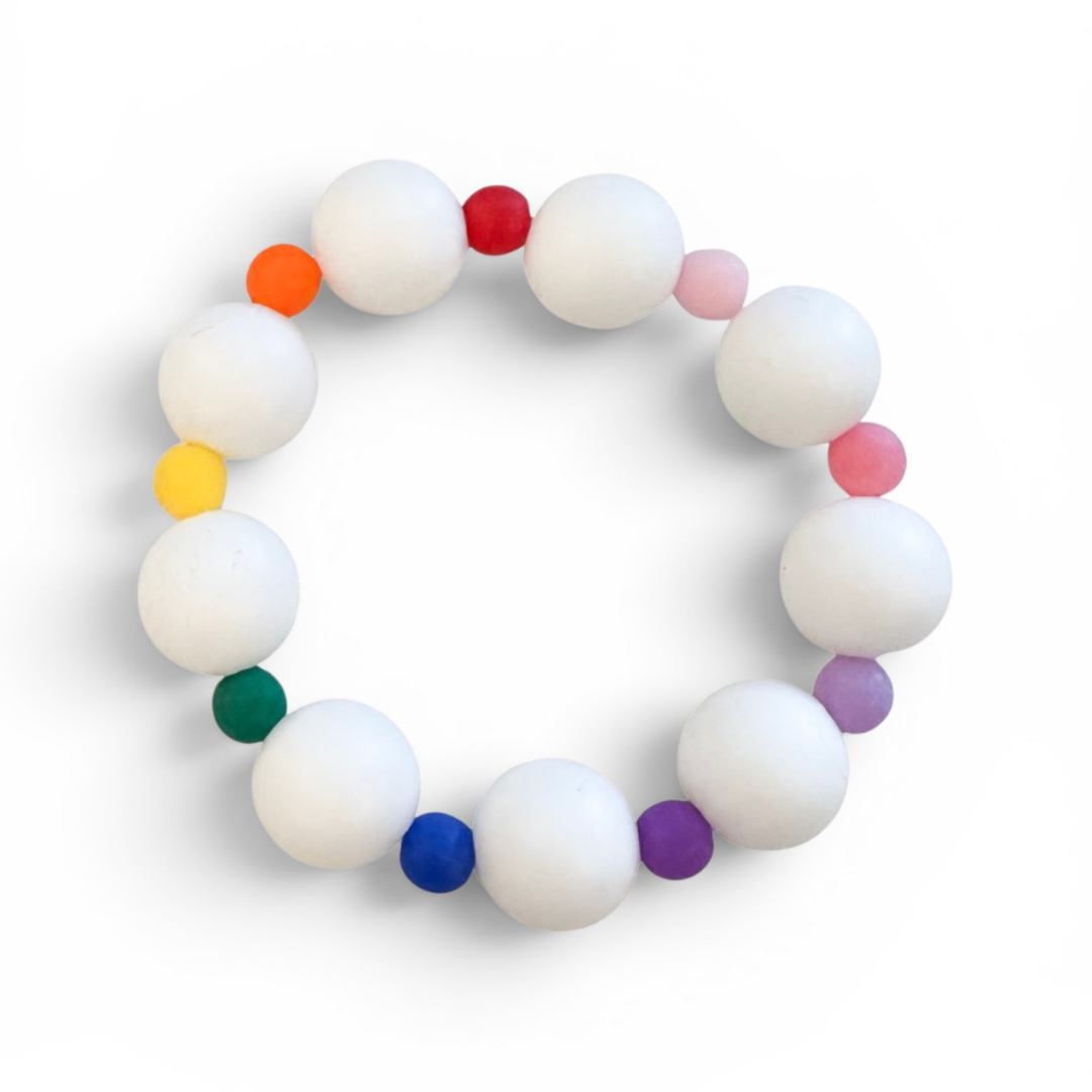 Beaded Bracelet - Rainbow Accents
