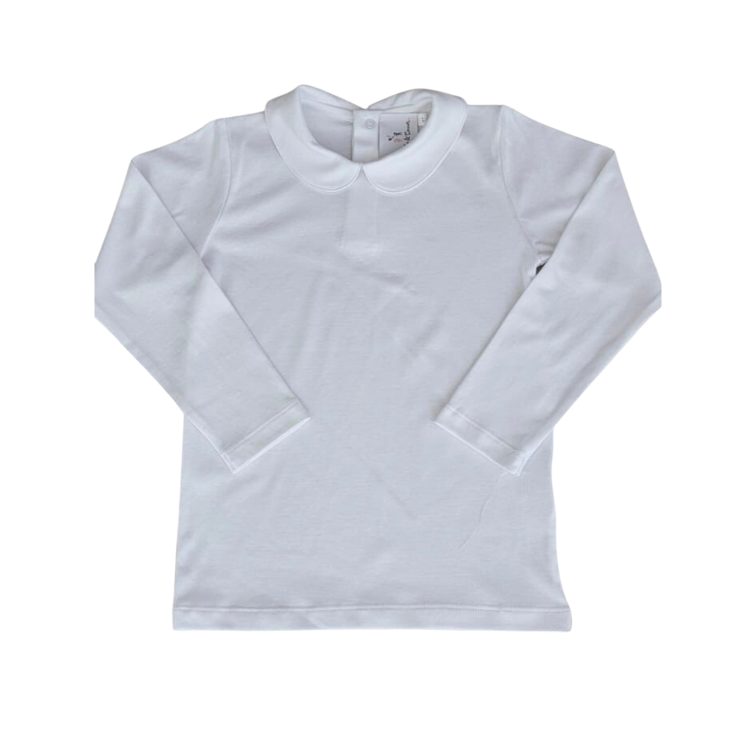 Hannah White Shirt with Peter Pan Collar