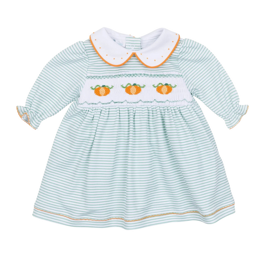 Lil' Pumpkin Classics Smocked Long Sleeve Dress