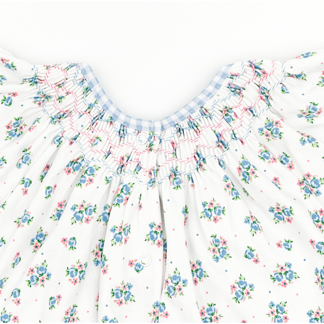 Anna's Classics Sky Blue Bishop Printed Footie