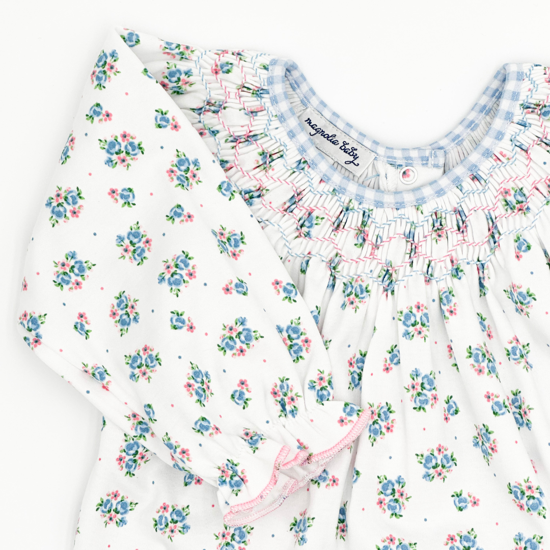 Anna's Classics Sky Blue Bishop Printed Footie