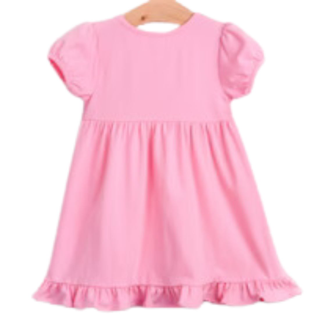 Melon Smiles Applique Dress