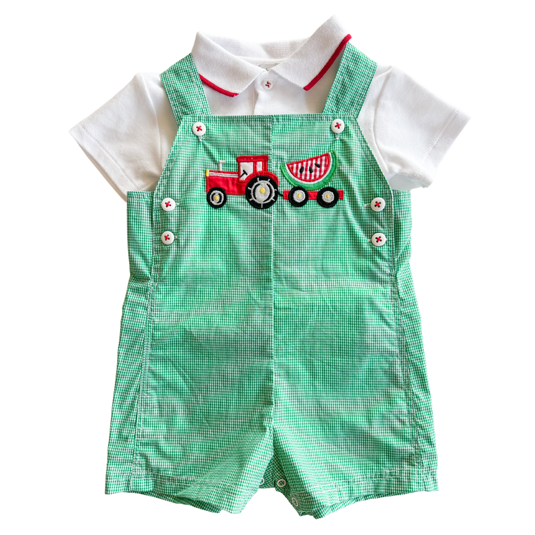 Watermelon Applique Sunsuit