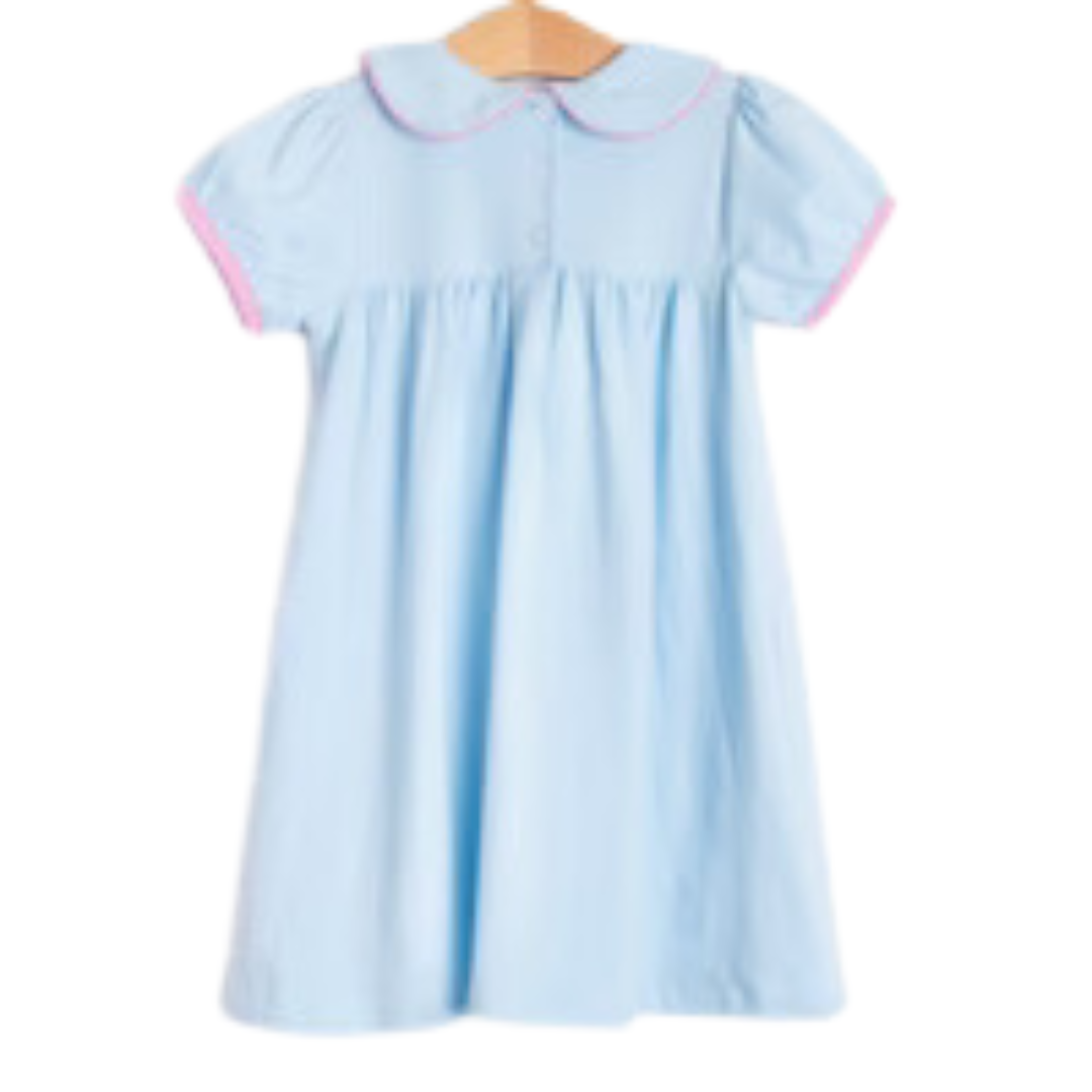 Blue Sky Breeze Applique Dress