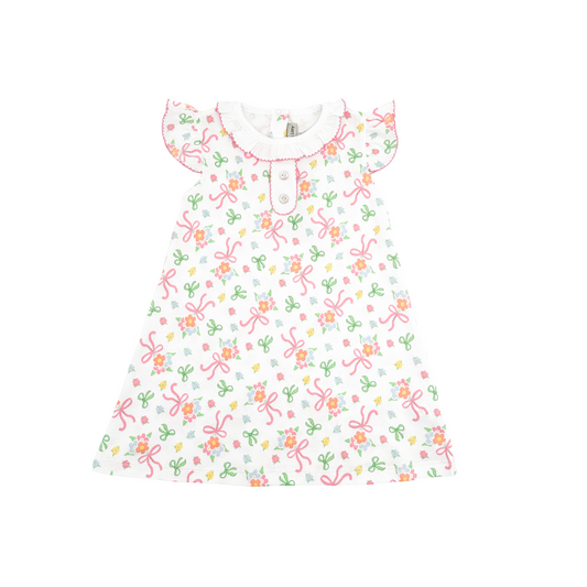 Bows & Flowers A-Line Dress