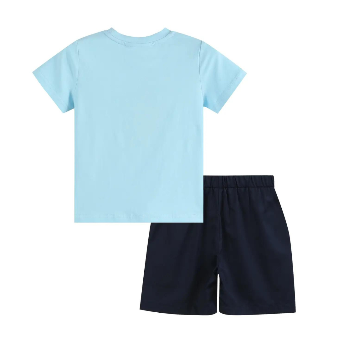 Blue Turtle T-Shirt and Shorts Set