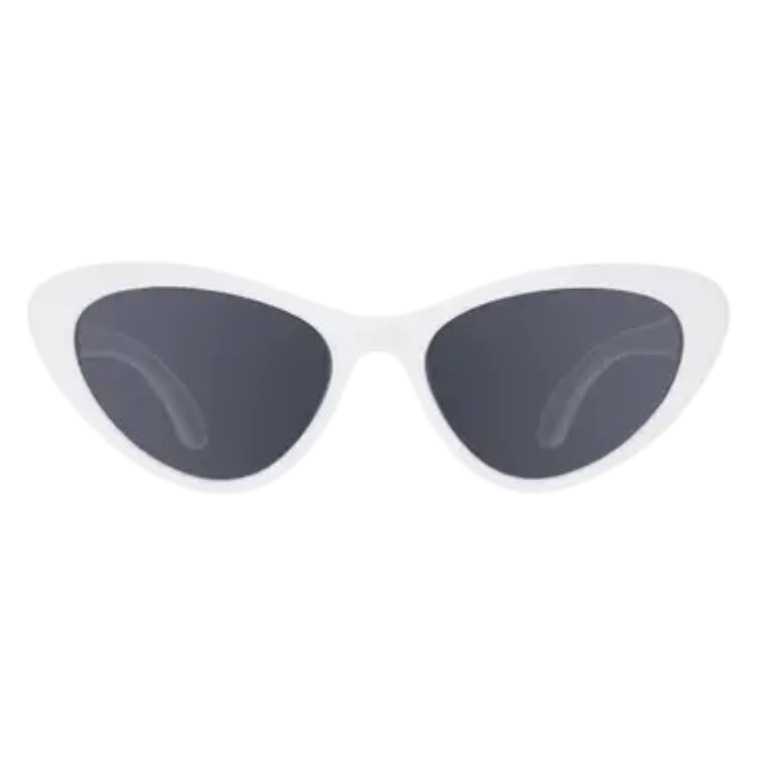Wicked White Cat-Eye Kids Sunglasses