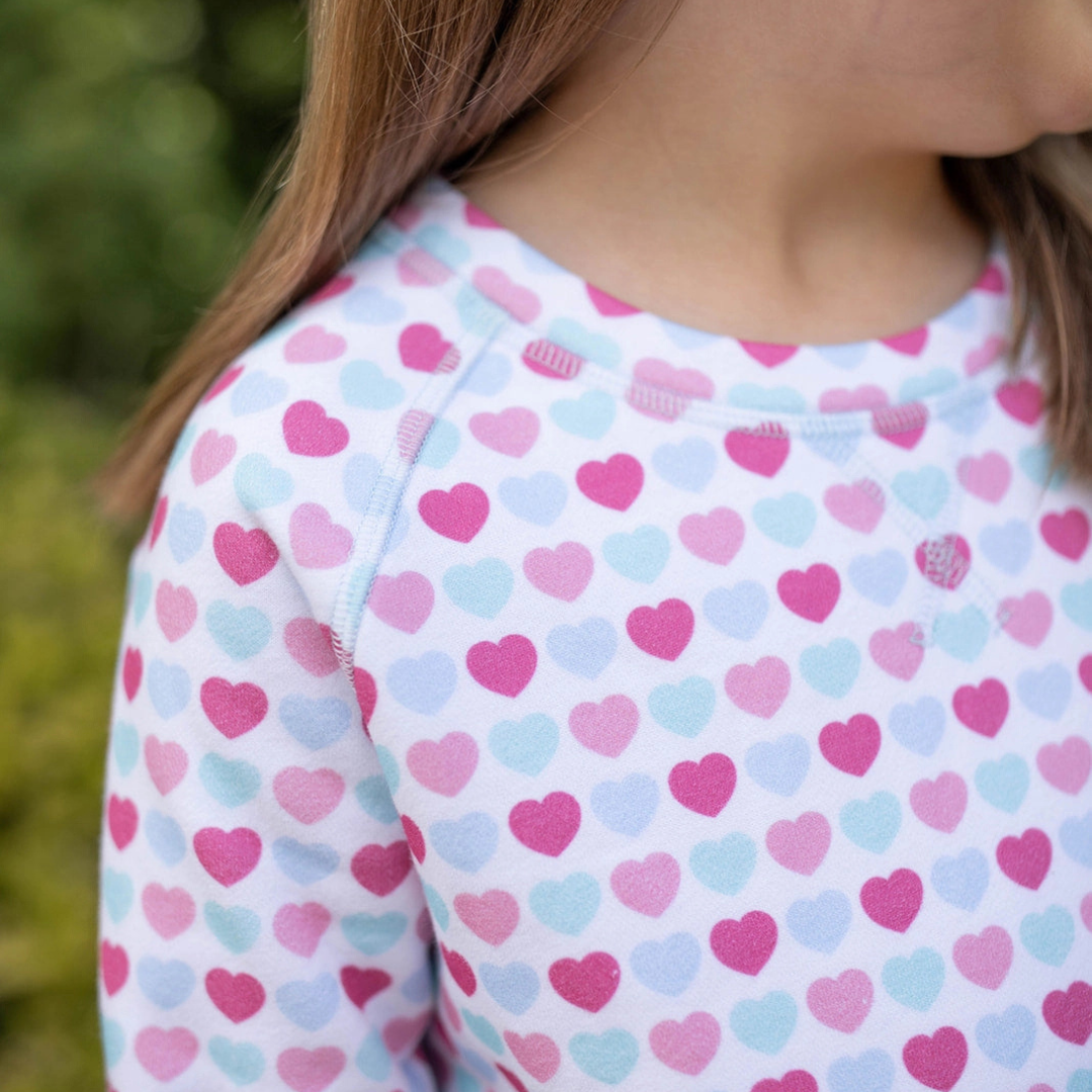 Heart Crewneck Sweater Set