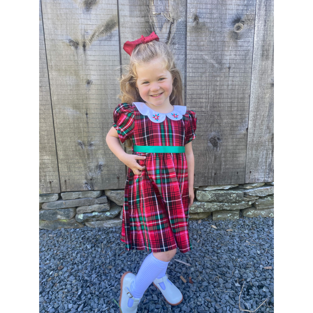 Poinsettia Girls Dress