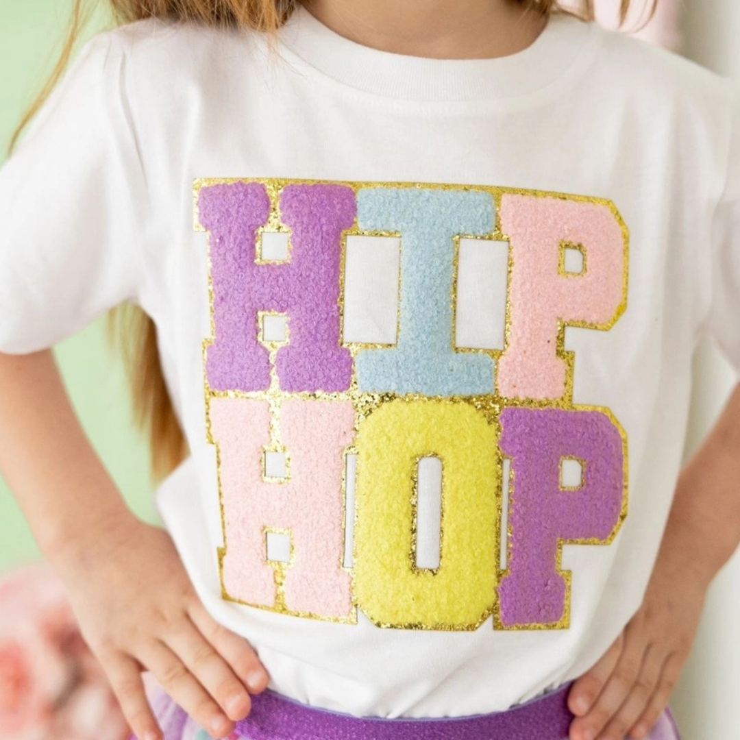 Hip Hop Patch Short Sleeve T-Shirt