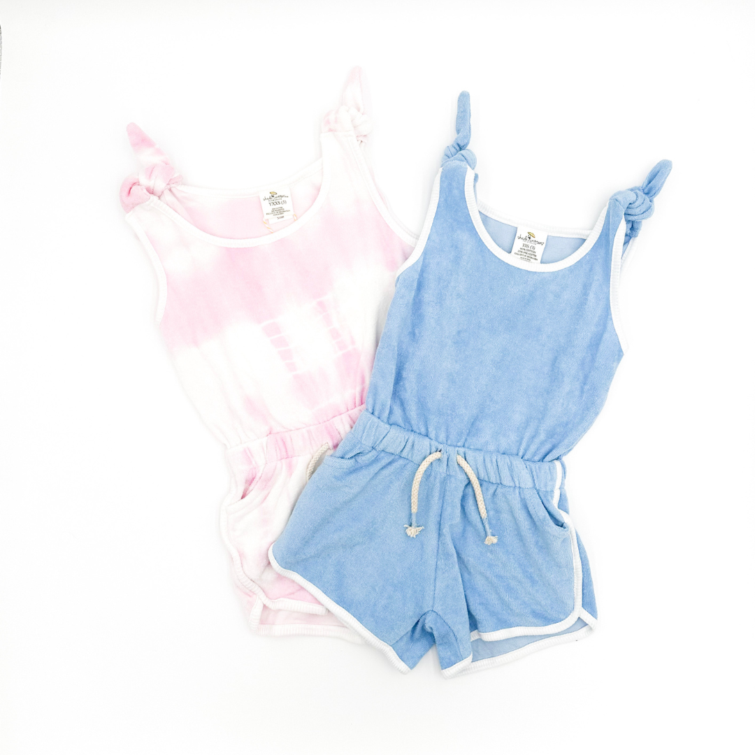 Blue Terry Romper