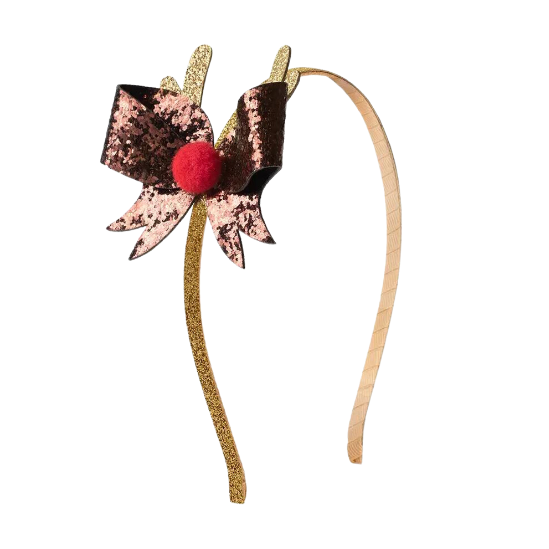 Glitter Reindeer Christmas Headband