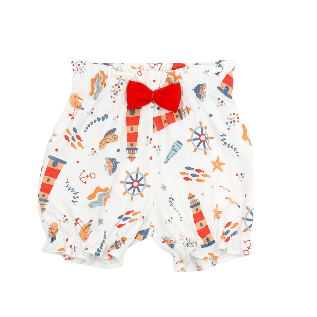 Seaside Print Diaper Set