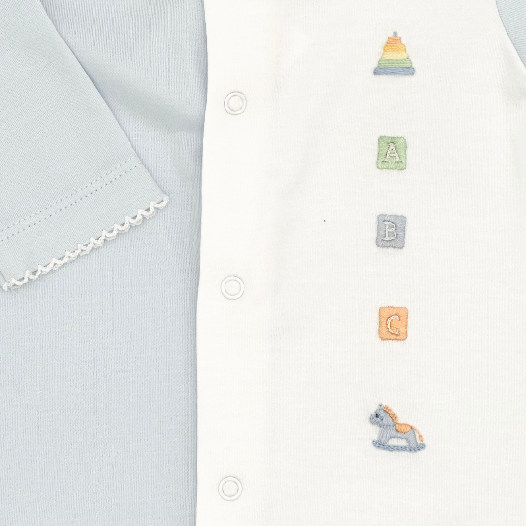 ABC Blocks Baby Boy Converter Gown