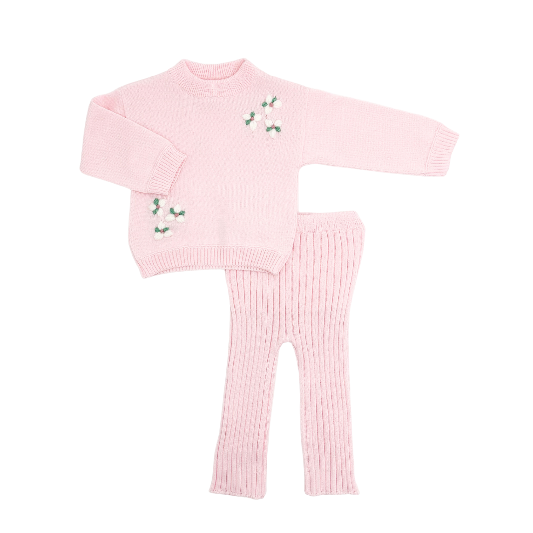 Light Pink Knit Leggings