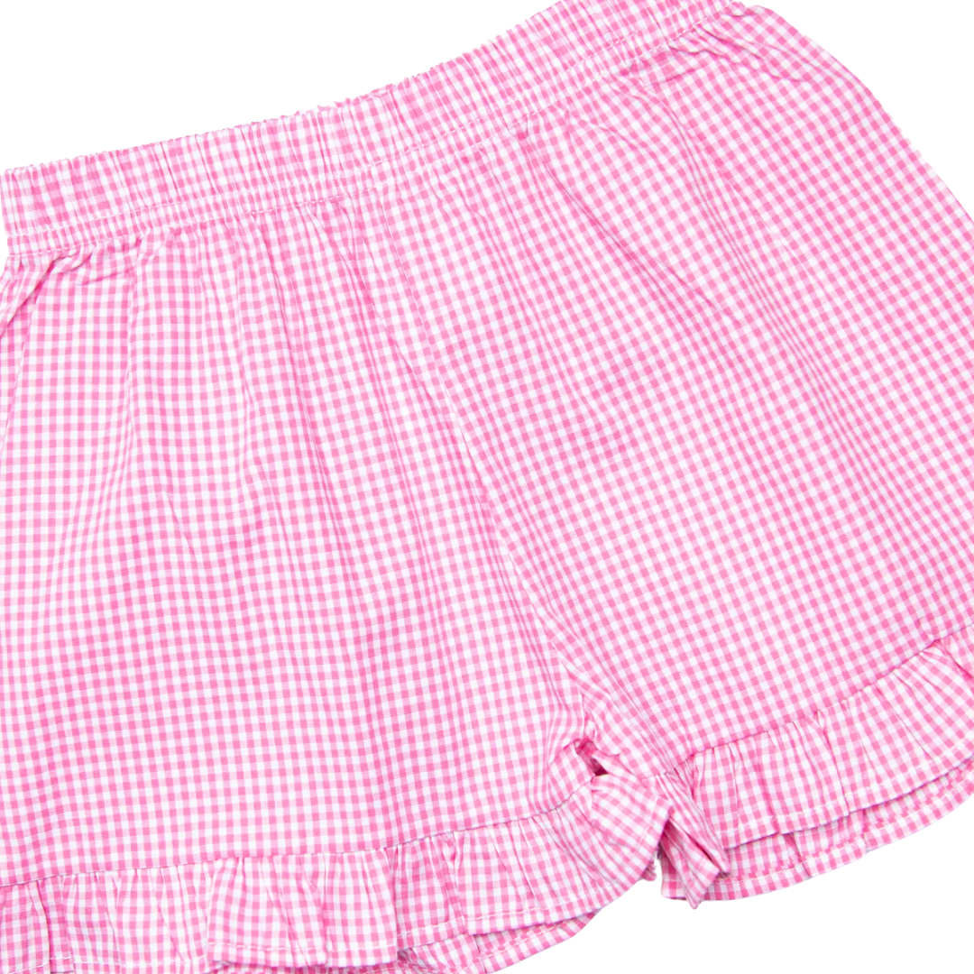 Blue Sky Breeze Applique Ruffle Short Set