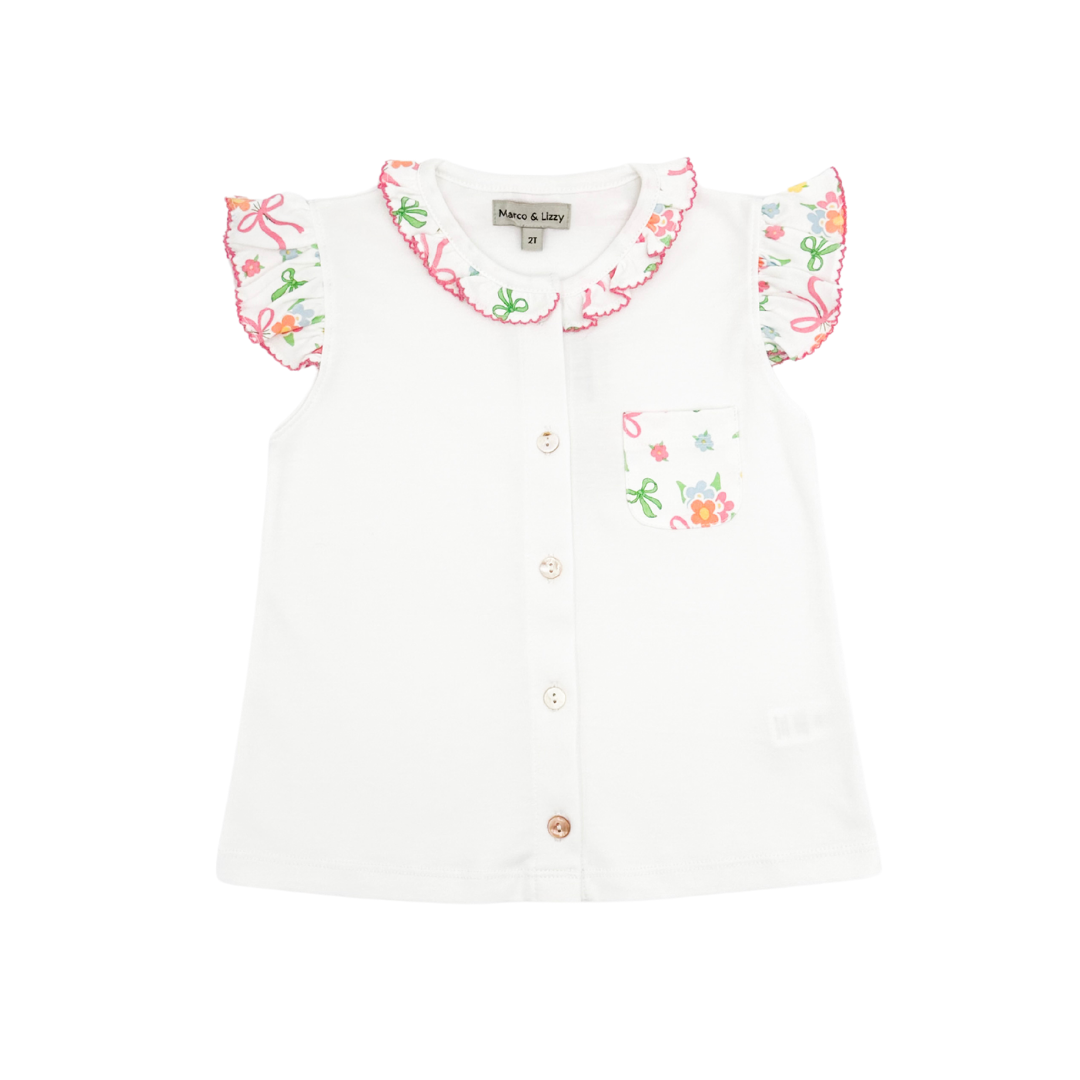 Bows & Flowers Shirt & Short Set
