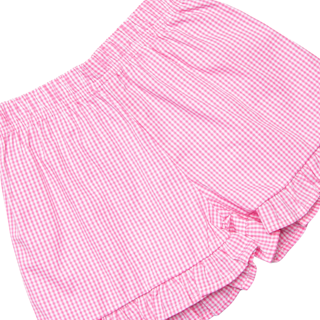 Pups and Pails Applique Ruffle Short Set