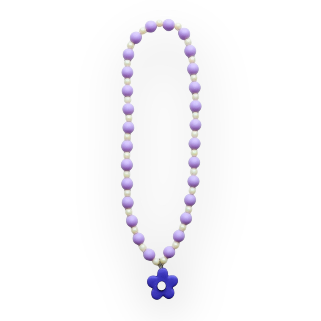 Lavender Flower Power Necklace