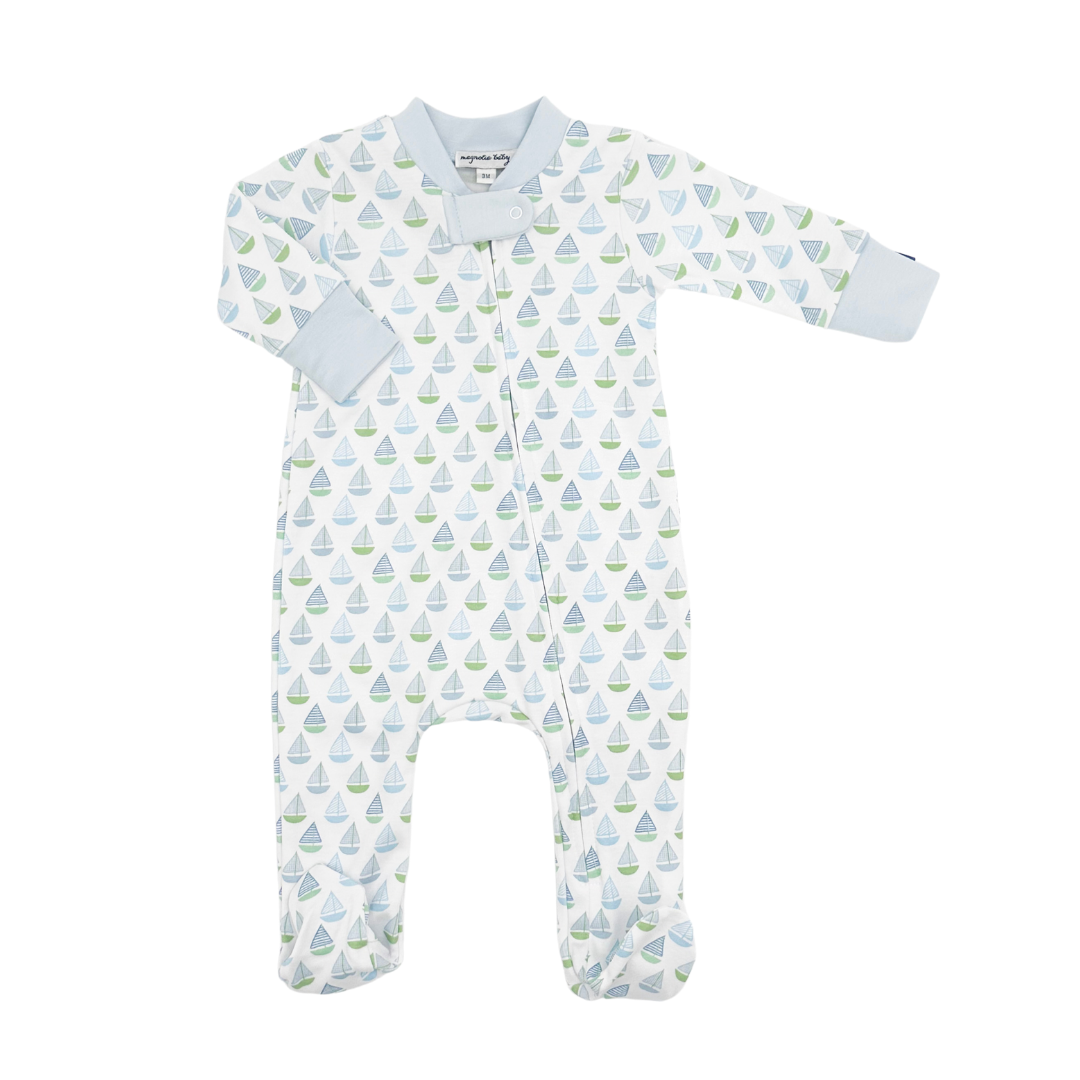 Sweet Sailing Zipper Footie