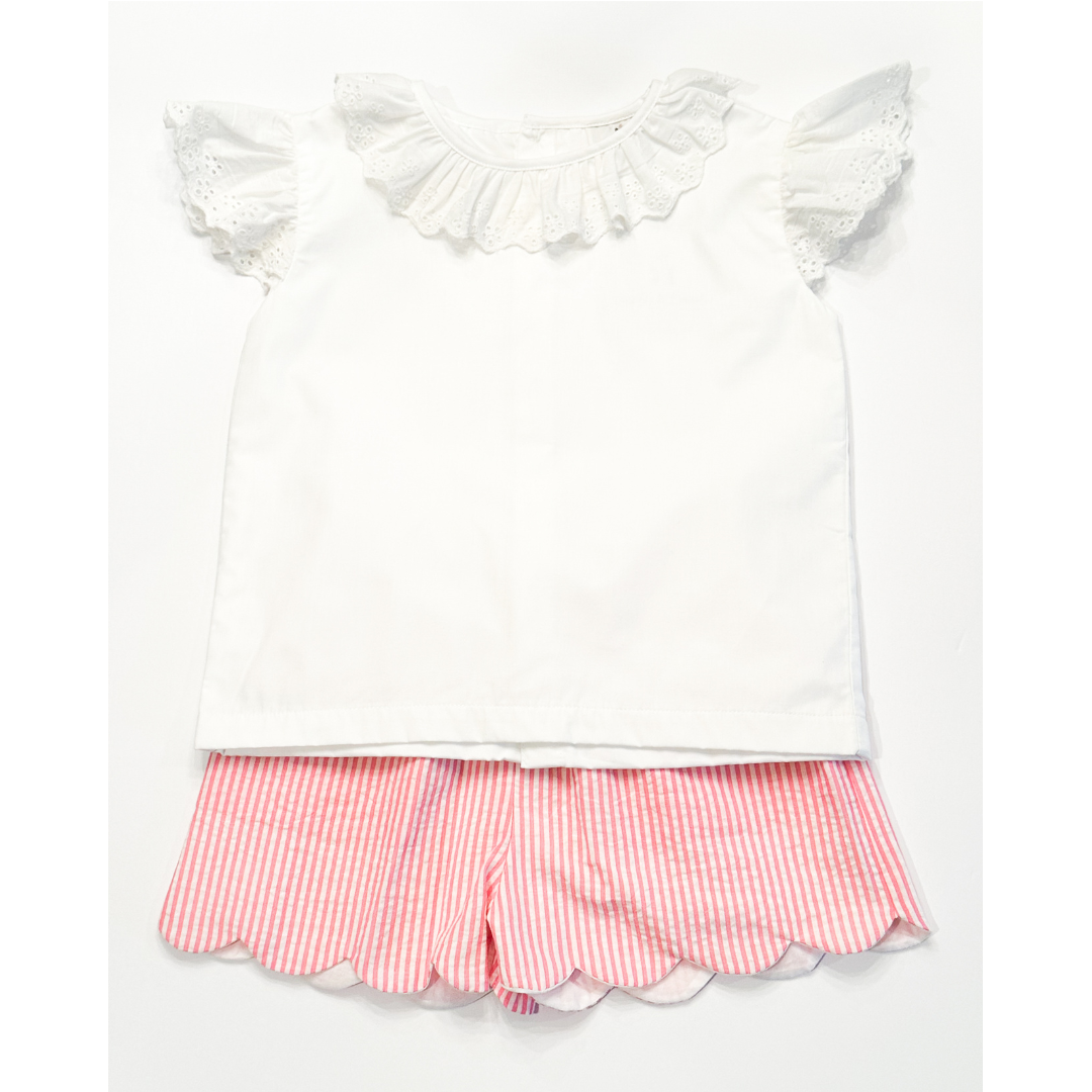 White Eyelet Shirt