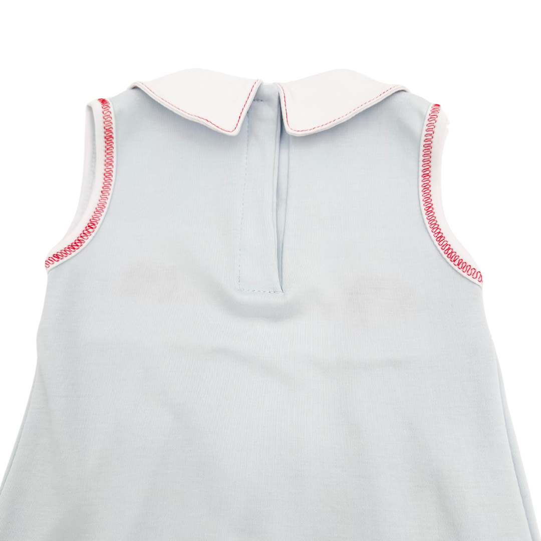 Crab Classic Smocked Playsuit with Collar