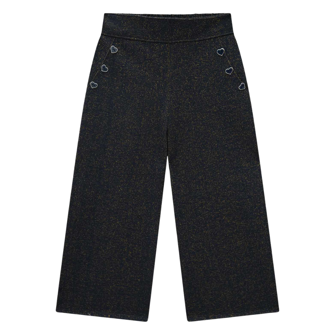 Navy and White Typewriter Pant Set