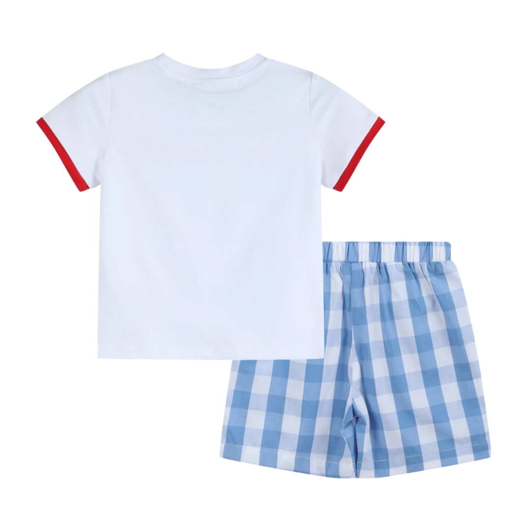 Red, White and Blue Shirt and Shorts Set