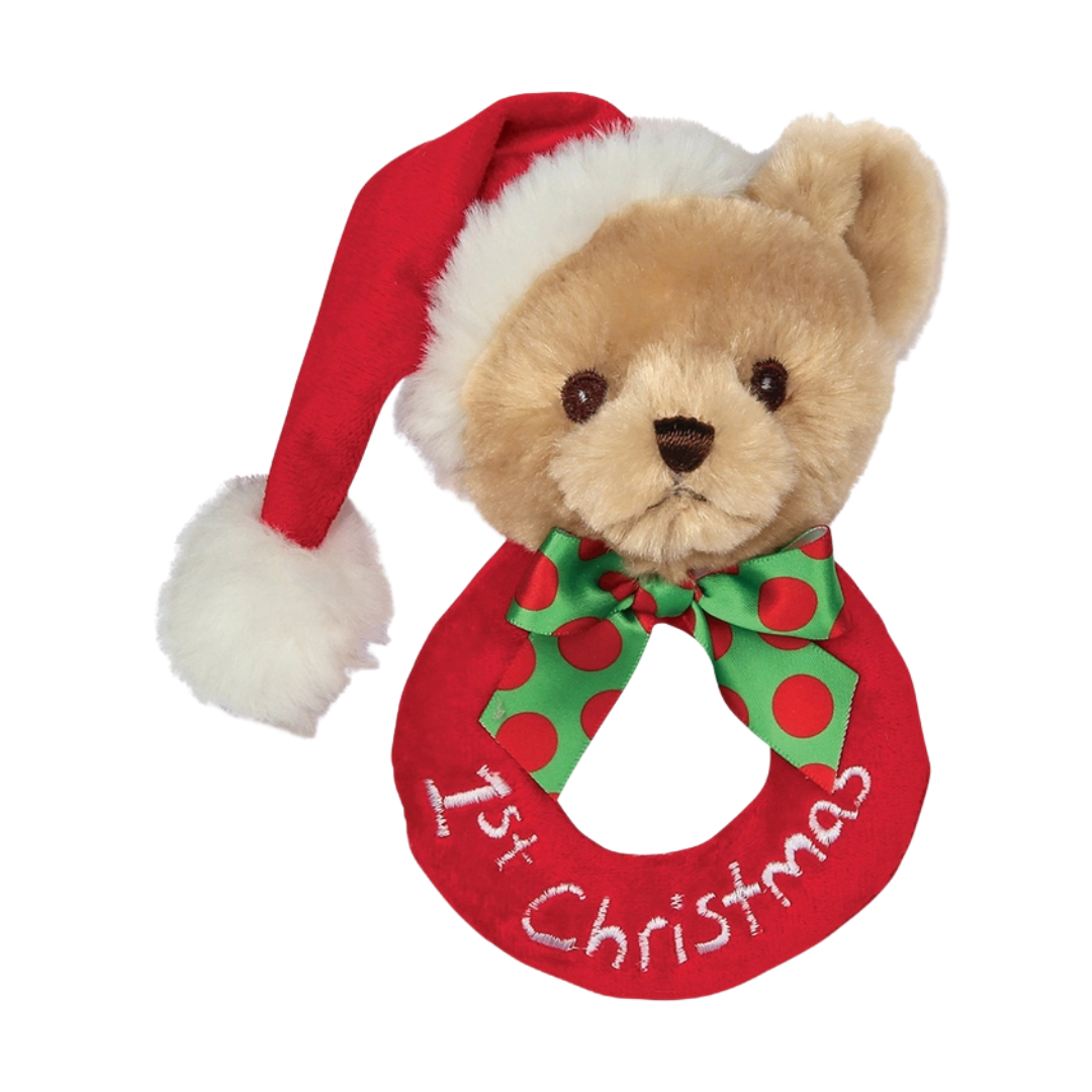 Baby's First Christmas Ring Rattle