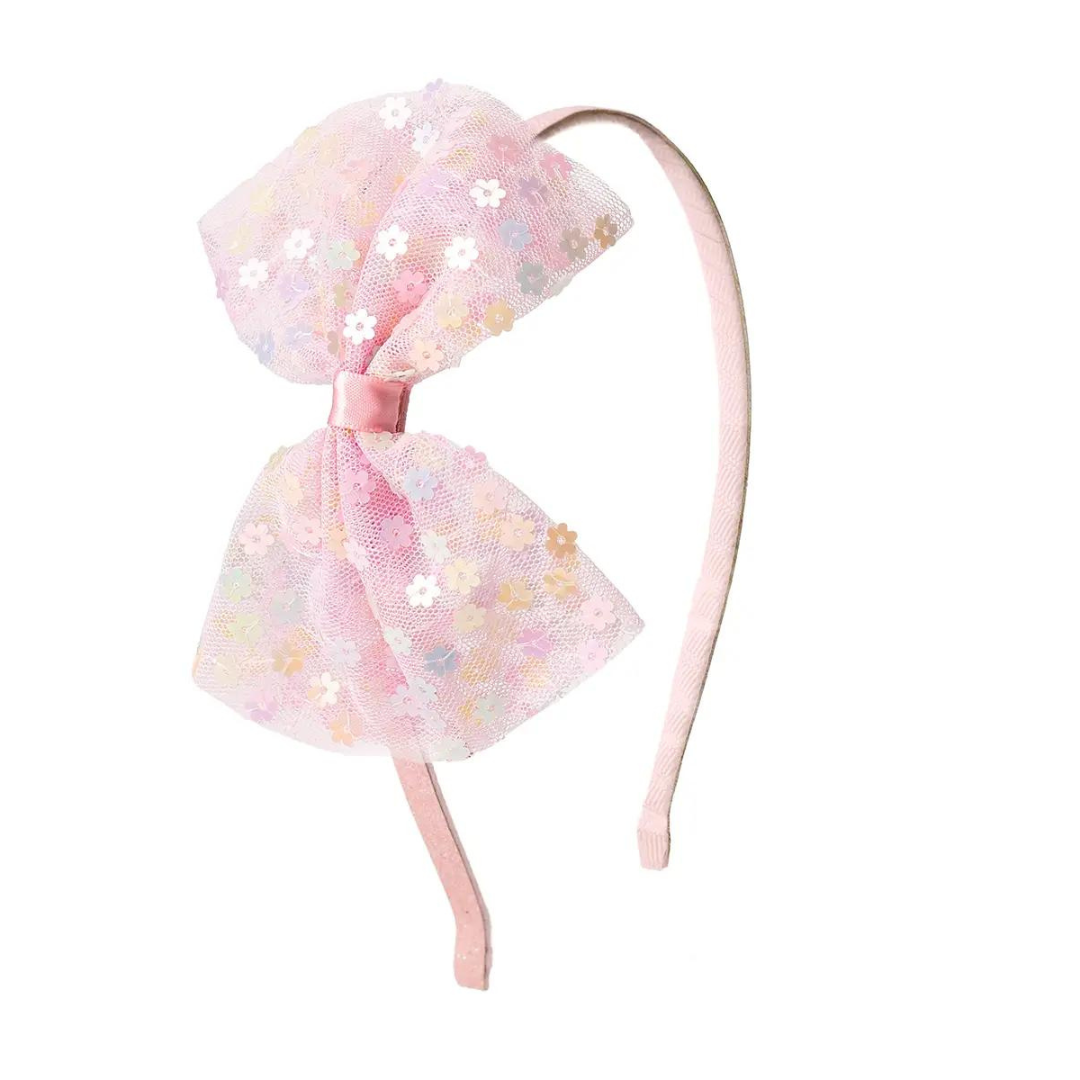 Confetti Flower Bow Headband