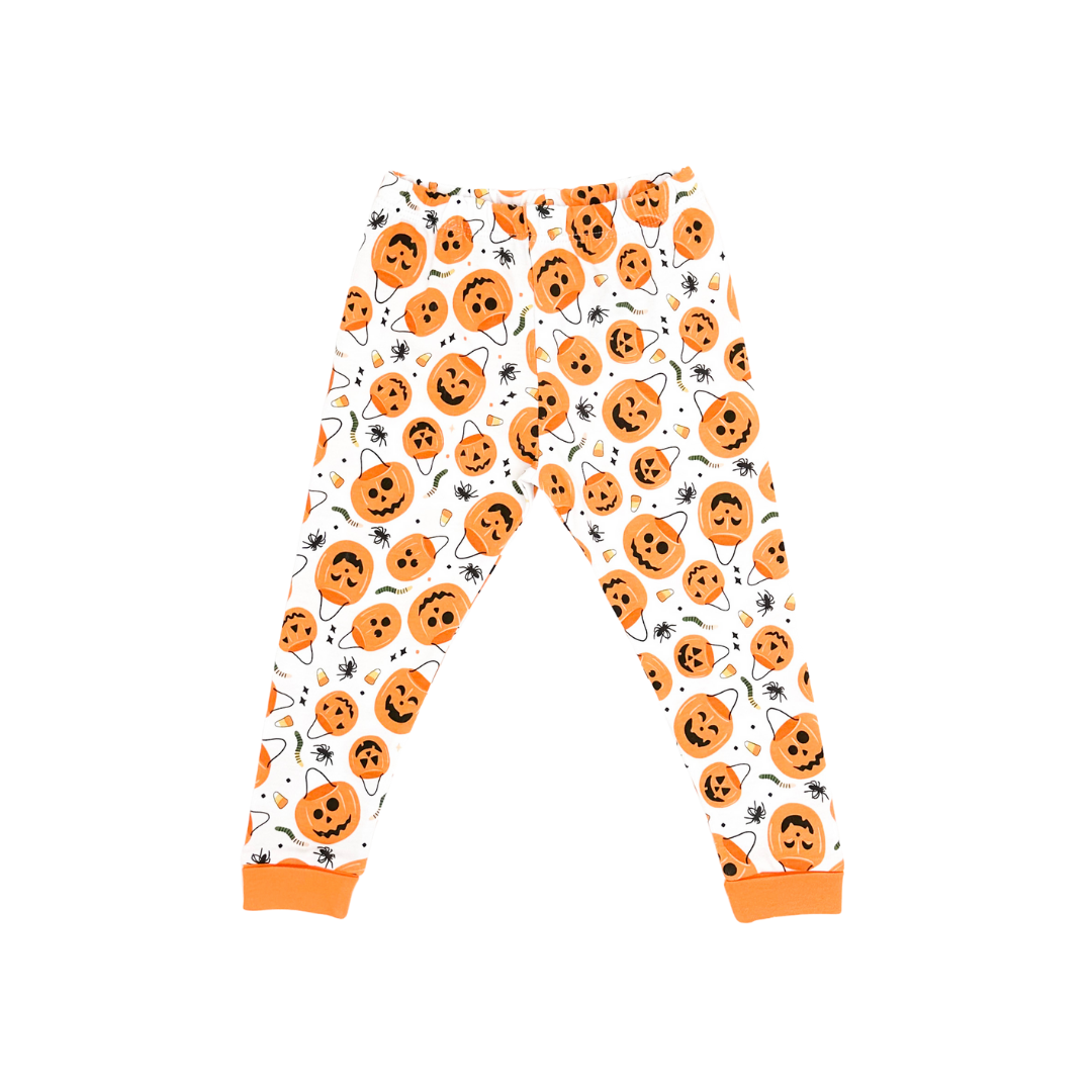 Jack O'Lantern Jamboree Orange Long Pajamas