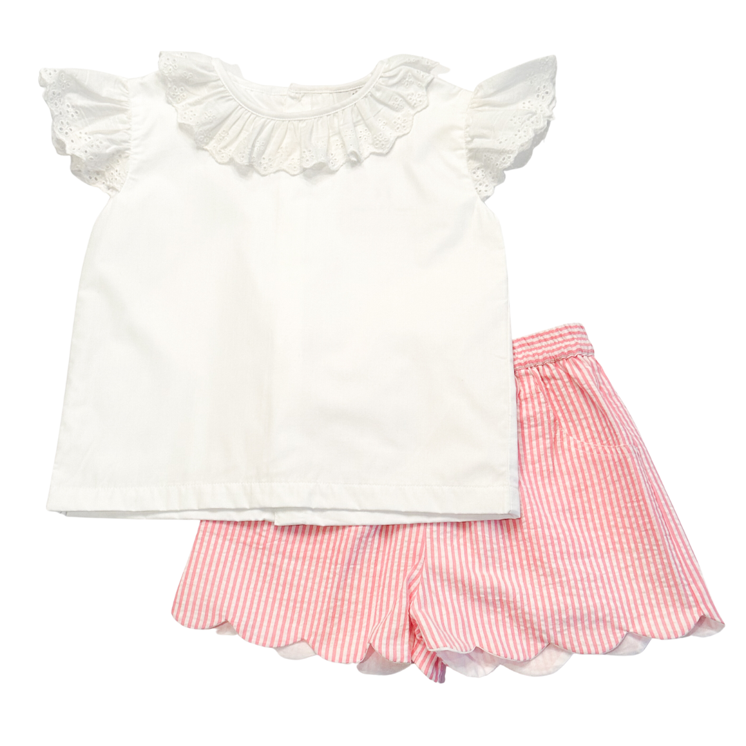 White Eyelet Shirt