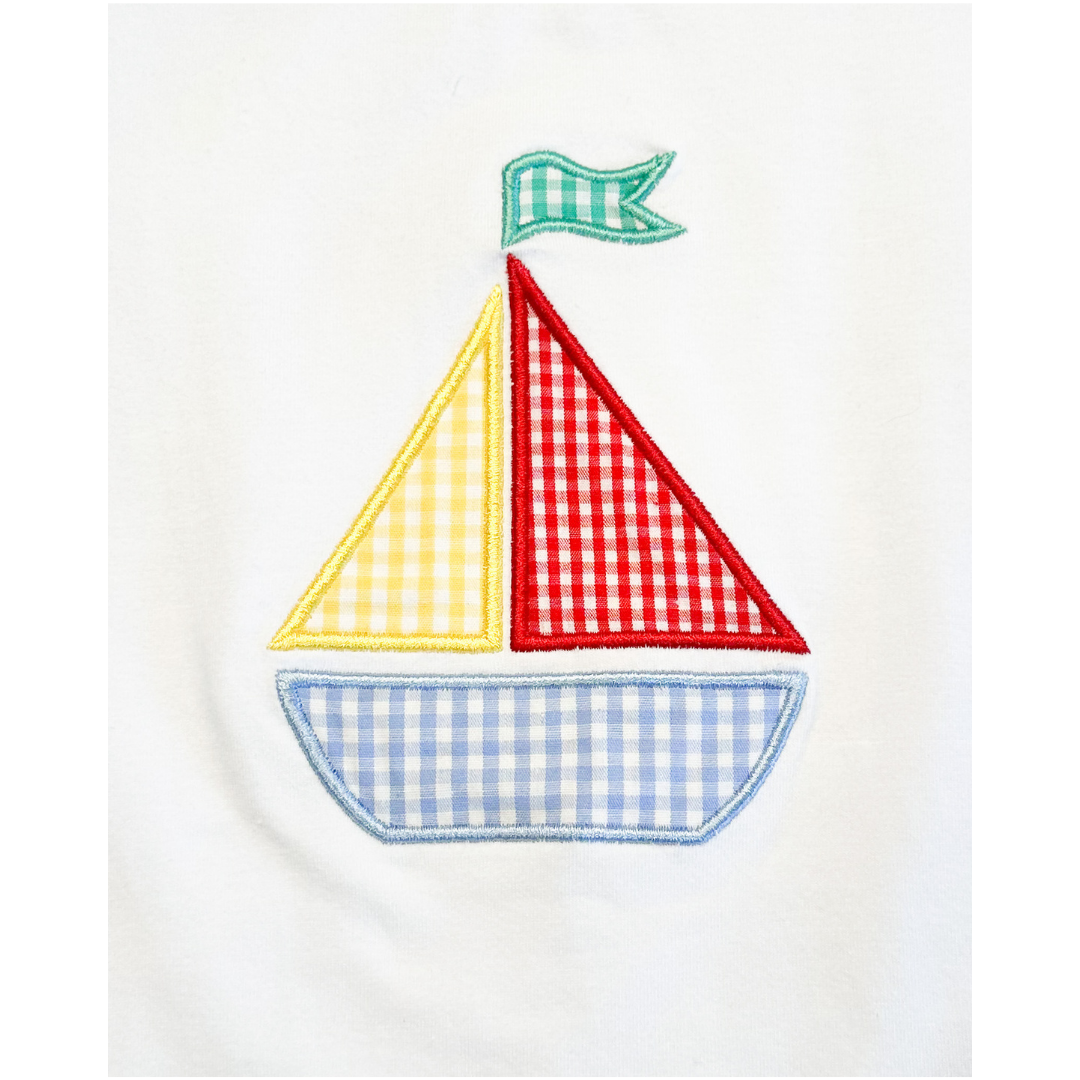 Blue Sky Breeze Applique Short Set