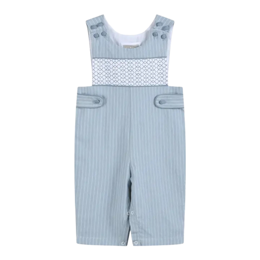 Light Blue Pinstripe Smocked Jon Jons