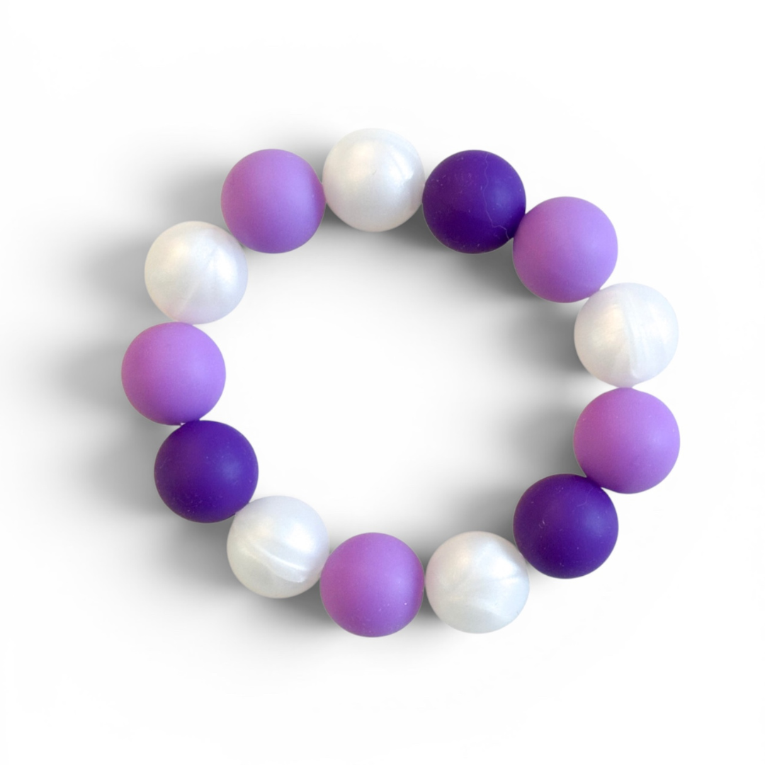 Beaded Bracelet - Purple Fun