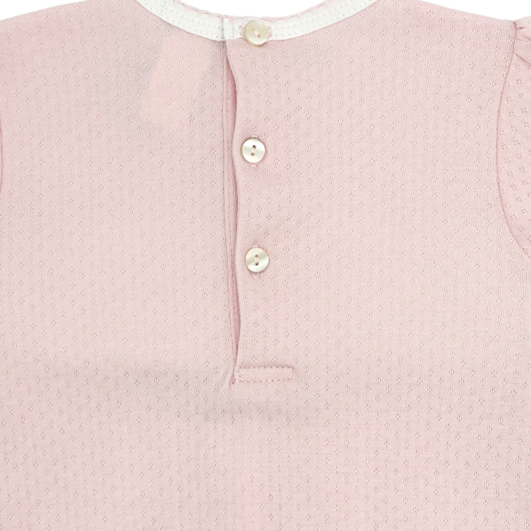 Sweet Pink Jacquard Smocked Converter