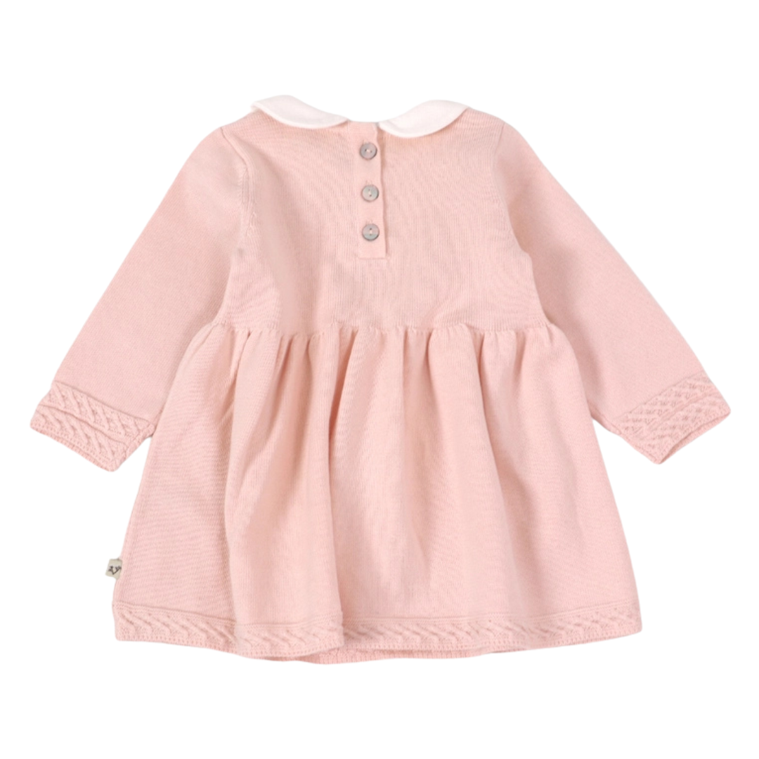 Milan Knit Baby Peter Pan Tulip Sweater Dress