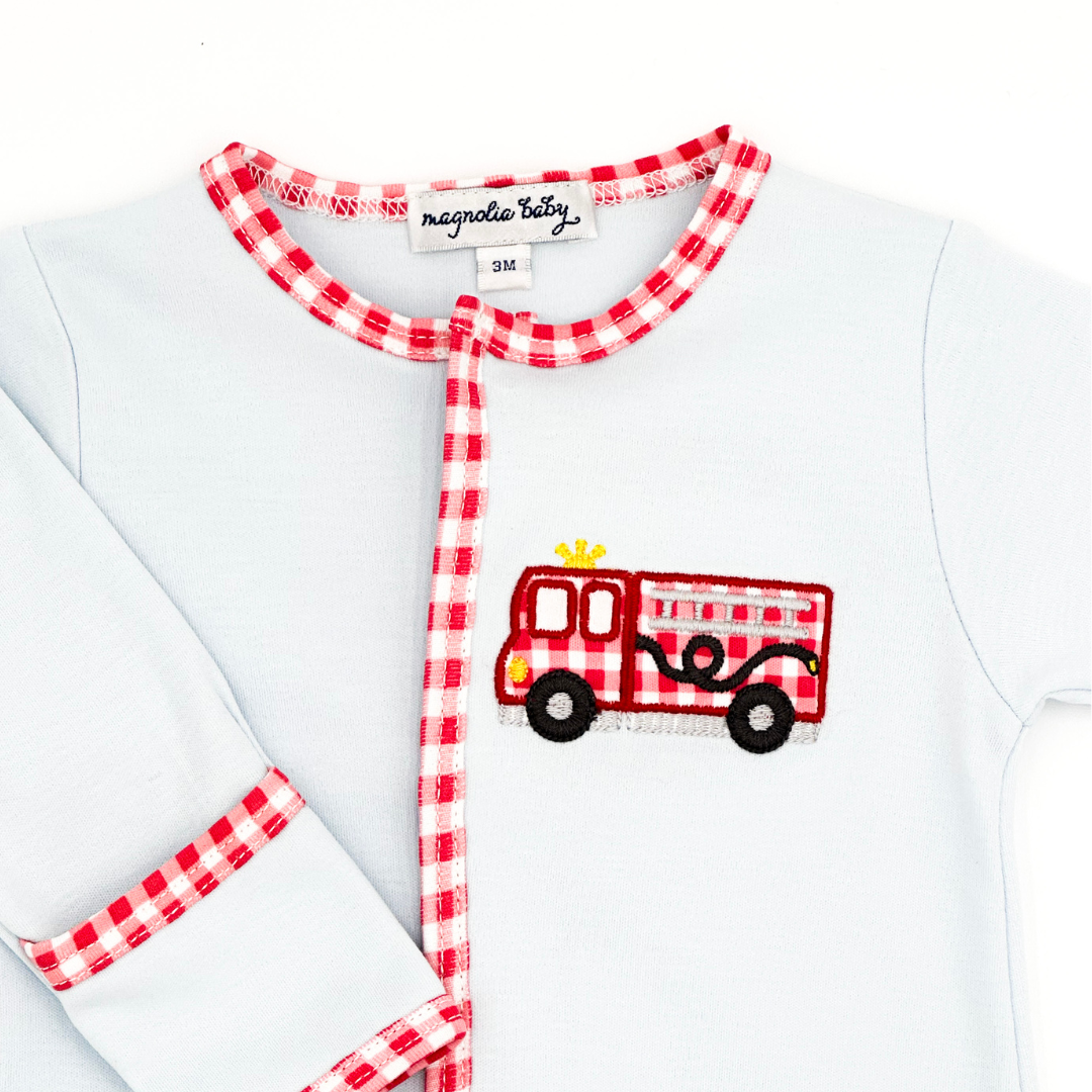 Sound the Alarm Applique Footie