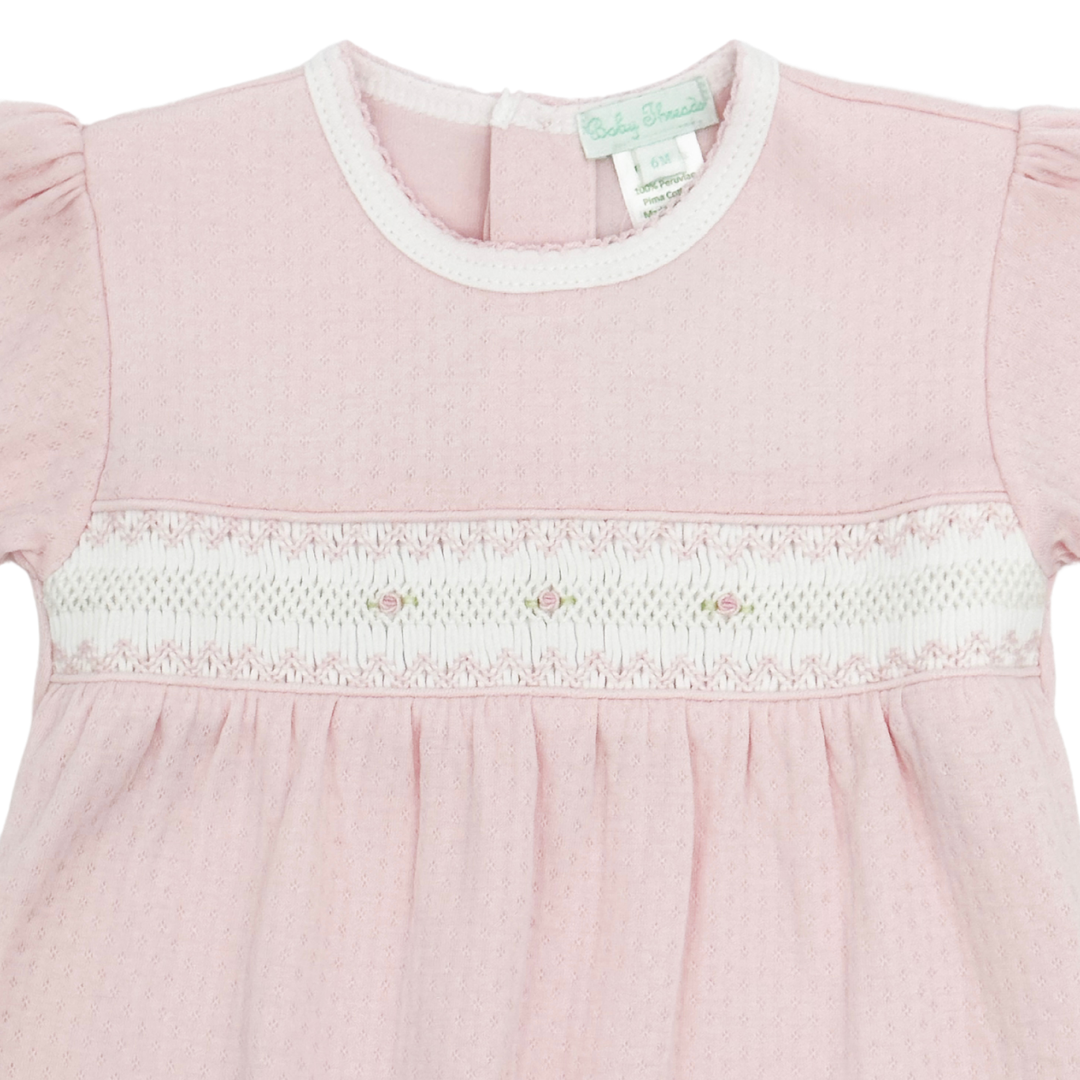 Sweet Pink Jacquard Smocked Converter