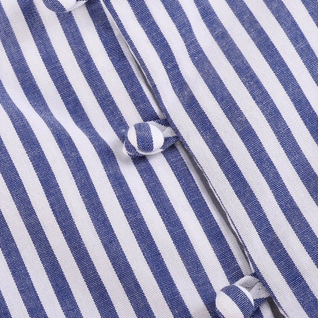 Navy Blue and Red Ruffle Dress