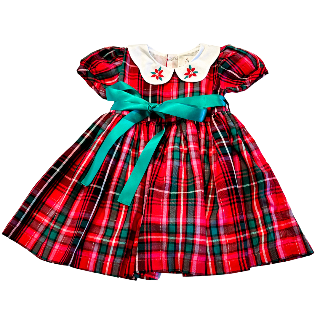 Poinsettia Girls Dress 4T