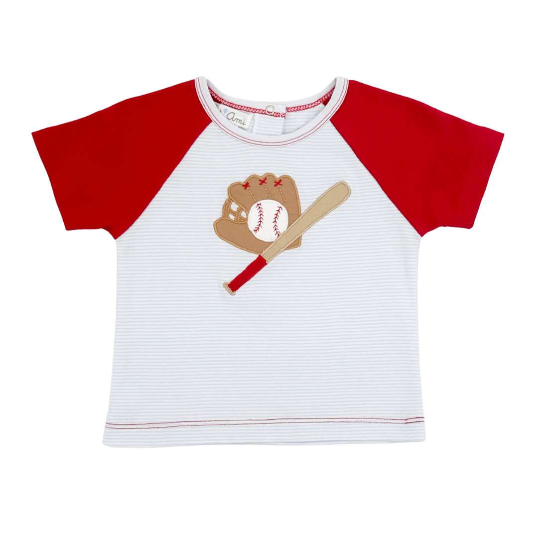 Knit Baseball Shirt & Short Set