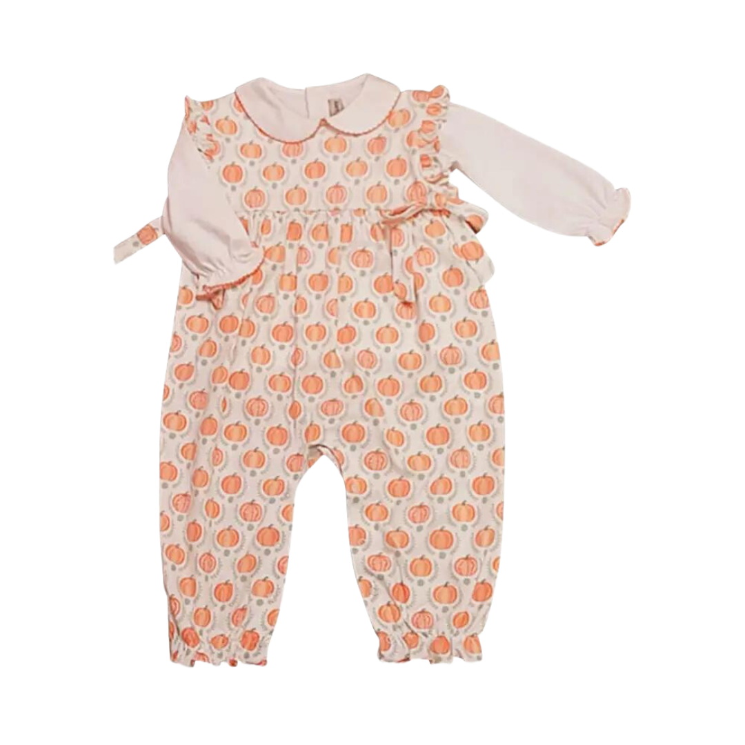 Pumpkins Baby Girl Romper Set